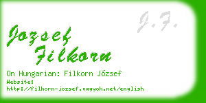 jozsef filkorn business card